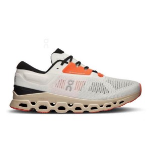 Beige Men On Running Cloudstratus 3 Road Running Shoes | IN_ON8235