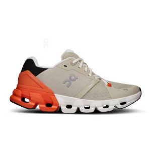 Beige / Orange Women On Running Cloudflyer 4 Road Running Shoes | IN_ON8284