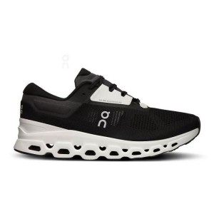 Black Men On Running Cloudstratus 3 Road Running Shoes | IN_ON8449