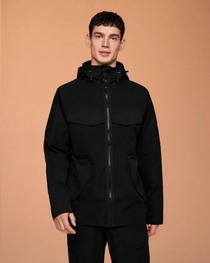 Black Men On Running Explorer Jackets | IN_ON9001