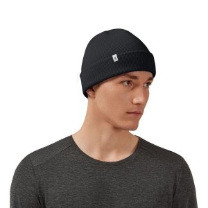 Black Men On Running Merino Beanie | IN_ON8406
