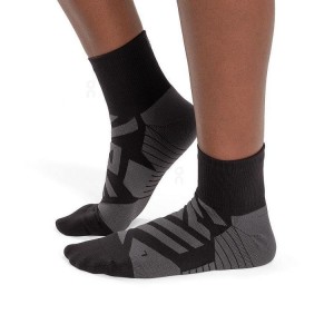 Black Men On Running Performance Mid Socks | IN_ON8229