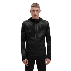 Black Men On Running Weather Lumos Jackets | IN_ON8649