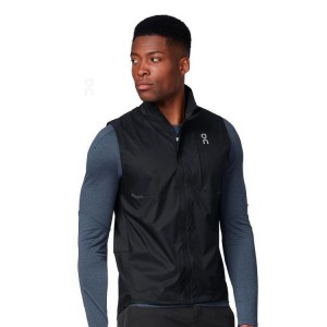 Black Men On Running Weather Vest Jackets | IN_ON8349
