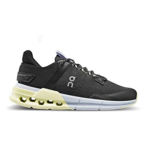 Black Women On Running Cloudnova Flux Sneakers | IN_ON8262