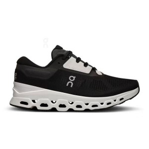 Black Women On Running Cloudstratus 3 Road Running Shoes | IN_ON9032