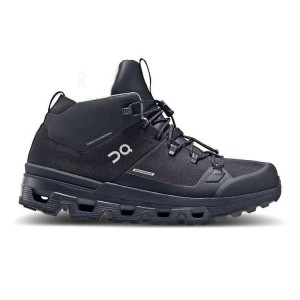 Black Women On Running Cloudtrax Waterproof Hiking Boots | IN_ON9101