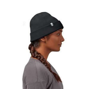 Black Women On Running Merino Beanie | IN_ON8988
