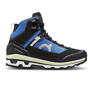 Black / Blue Men On Running Cloudalpine Waterproof Hiking Boots | IN_ON8294