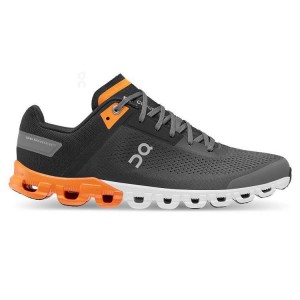 Black / Orange Men On Running Cloudflow Road Running Shoes | IN_ON1182