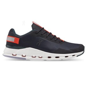 Black / Red Men On Running Cloudnova Form Sneakers | IN_ON8268