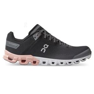 Black / Rose Women On Running Cloudflow Road Running Shoes | IN_ON8348