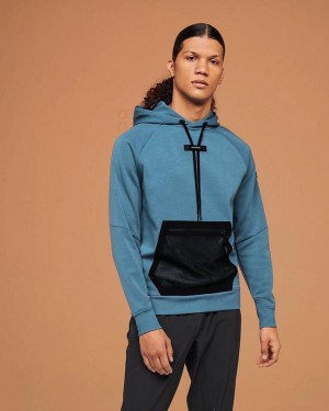 Blue Men On Running Hoodie | IN_ON8879
