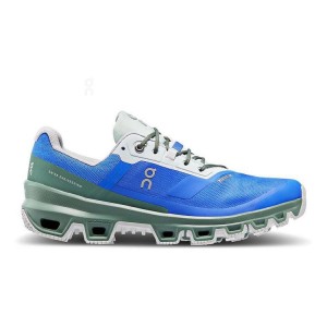 Blue / Green Women On Running Cloudventure Waterproof Hiking Shoes | IN_ON8154