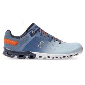 Blue / White Men On Running Cloudflow Road Running Shoes | IN_ON8827