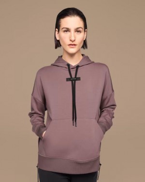 Brown Women On Running Hoodie | IN_ON8562