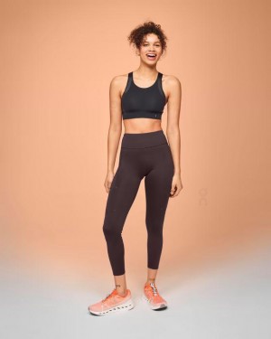 Brown Women On Running Performance 7/8 Tights | IN_ON8306