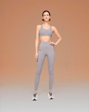 Grey Women On Running Active Bras | IN_ON8073
