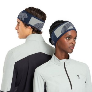 Navy Men On Running Explorer Merino Headband | IN_ON8002