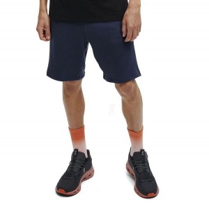 Navy Men On Running Sweat Shorts | IN_ON8995