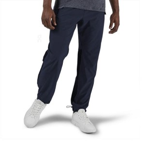 Navy Men On Running Track Pants | IN_ON8384