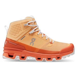 Orange Women On Running Cloudrock 2 Waterproof Hiking Boots | IN_ON8748
