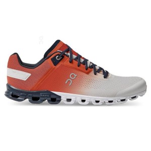 Red / Silver Men On Running Cloudflow Road Running Shoes | IN_ON8361