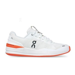 White / Orange Men On Running THE ROGER Pro Clay Tennis Shoes | IN_ON8642